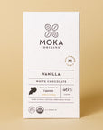 Vanilla White Chocolate bar, front of package
