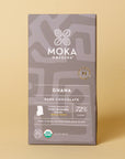 Ghana 72% Dark Chocolate bar, front of package