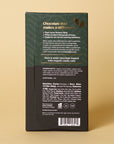 Peppermint Dark and White Chocolate bar, back of package with ingredients and nutrition facts